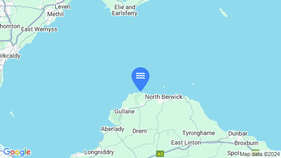 Map showing the location of Fidra