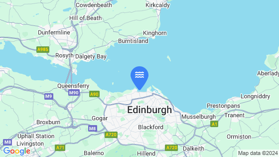 Map showing the location of Granton