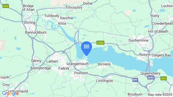 Map showing the location of GRANGEMOUTH