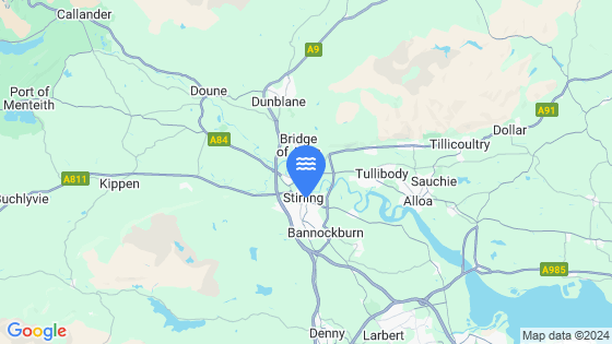 Map showing the location of Stirling