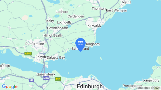 Map showing the location of Burntisland