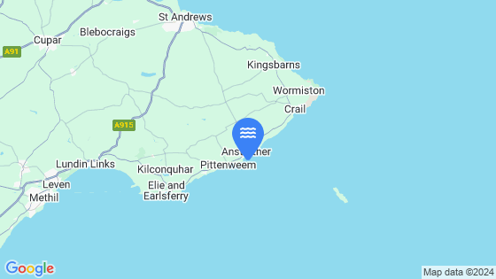 Map showing the location of Anstruther Easter