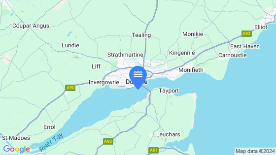 Map showing the location of DUNDEE