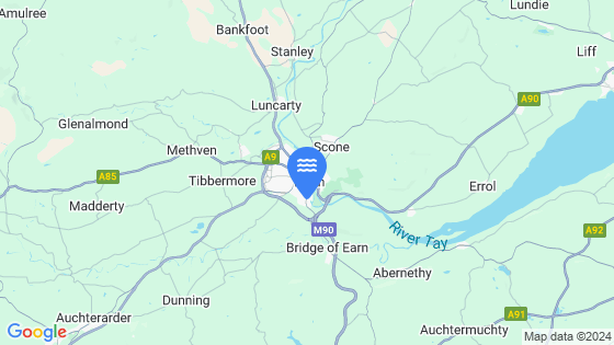 Map showing the location of Perth