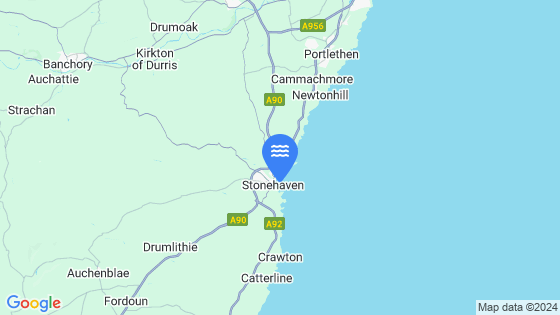Map showing the location of Stonehaven