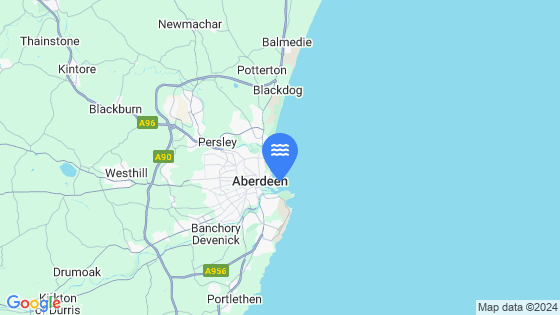 Map showing the location of ABERDEEN