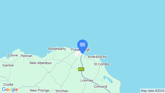 Map showing the location of FRASERBURGH
