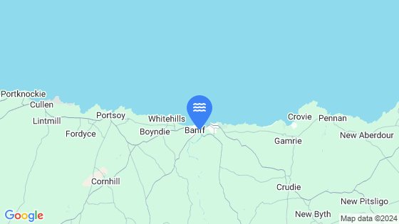 Map showing the location of Banff