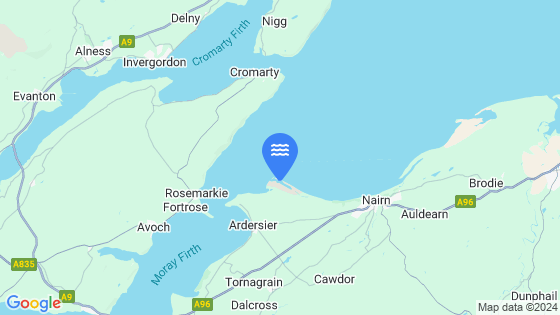 Map showing the location of WHITENESS HEAD