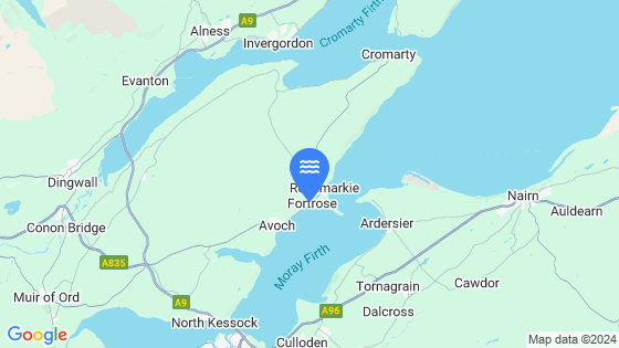 Map showing the location of Fortrose
