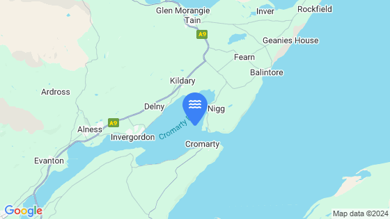 Map showing the location of Cromarty