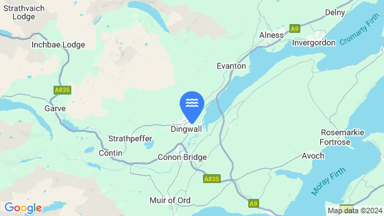 Map showing the location of Dingwall (Cromarty Firth)