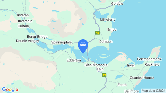 Map showing the location of Meikle Ferry