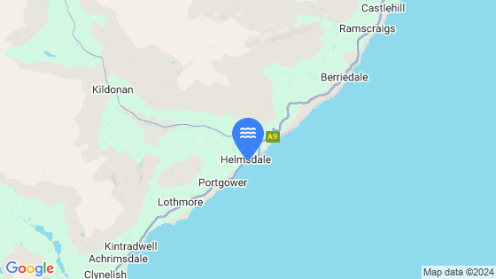 Map showing the location of Helmsdale