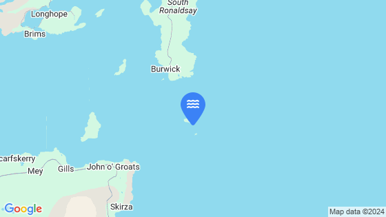 Map showing the location of Muckle Skerry