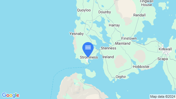Map showing the location of Stromness