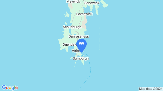 Map showing the location of Sumburgh (Grutness Voe)