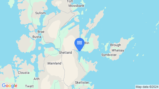 Map showing the location of Dury Voe