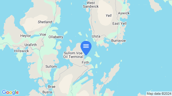 Map showing the location of Toft Pier