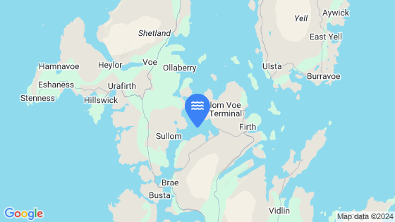 Map showing the location of SULLOM VOE