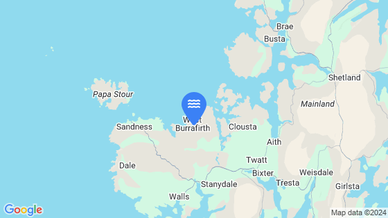 Map showing the location of West Burra Firth