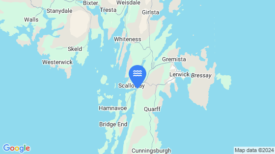 Map showing the location of Scalloway