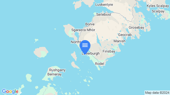 Map showing the location of Leverburgh