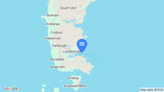 Map showing the location of Loch Boisdale