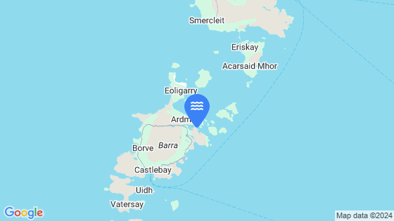 Map showing the location of Barra (North Bay)