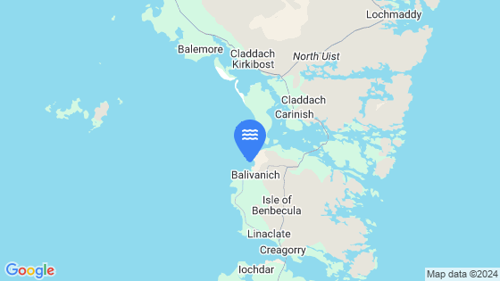 Map showing the location of Balivanich