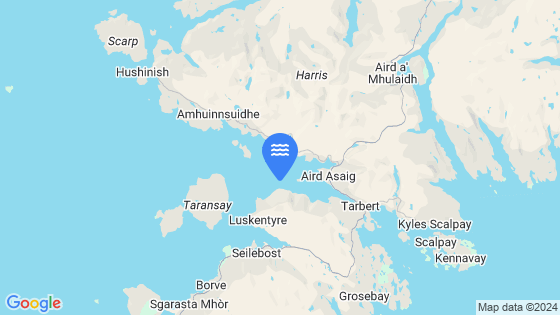 Map showing the location of West Loch Tarbert