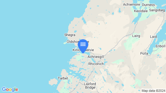 Map showing the location of Kinlochbervie