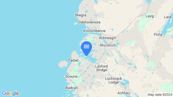 Map showing the location of Loch Laxford