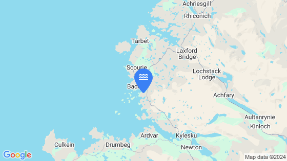 Map showing the location of Badcall Bay