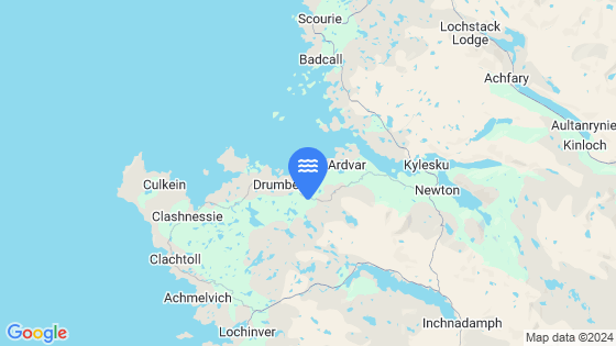 Map showing the location of Loch Nedd