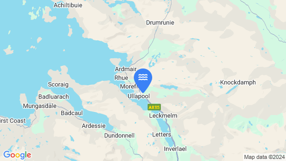 Map showing the location of ULLAPOOL