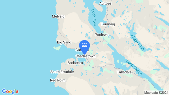 Map showing the location of Gairloch