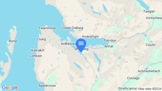 Map showing the location of Shieldaig