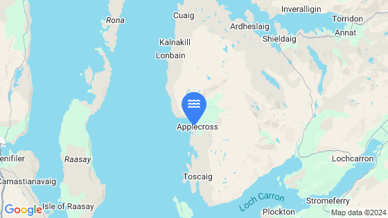 Map showing the location of Applecross