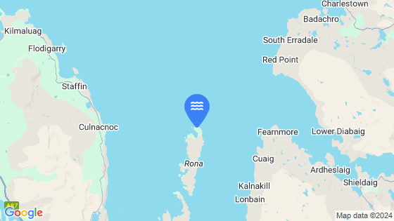 Map showing the location of Loch A' Bhraige