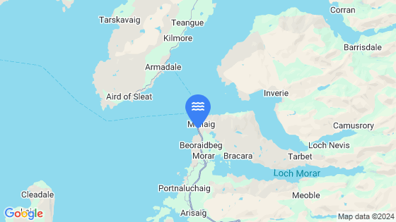 Map showing the location of Mallaig