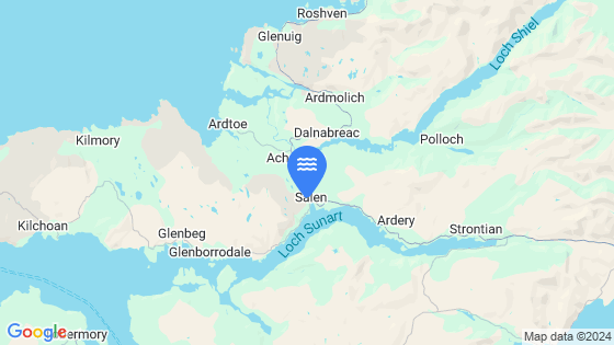 Map showing the location of Salen