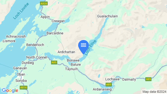 Map showing the location of Rubha Na Creige
