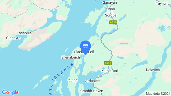 Map showing the location of Seil Sound