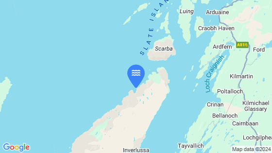 Map showing the location of Glengarrisdale Bay