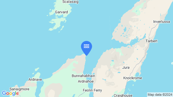 Map showing the location of Rubh' A' Mhail