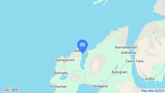 Map showing the location of Ardnave Point