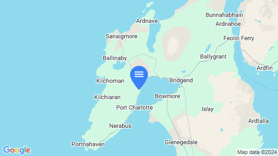 Map showing the location of Bruichladdich
