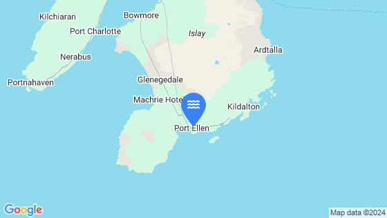 Map showing the location of Port Ellen