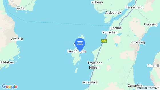 Map showing the location of Sound Of Gigha
